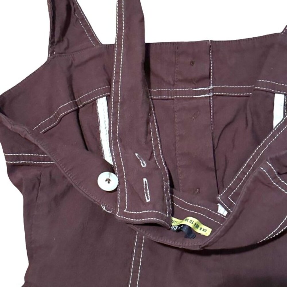 NWOT Maeve by Anthropologie 'The Colette' Linen Blend Jumpsuit in Mauve - Size 4 - Picture 13 of 16